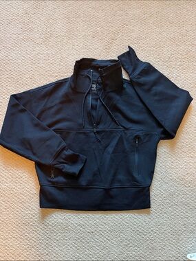 Old Navy Men's Black Half-Zip Funnel Neck Sweater